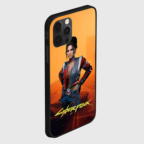 Чехол iPhone 12 Pro Панам пустоши Cyberpunk2077 / 3D-Черный – фото 2