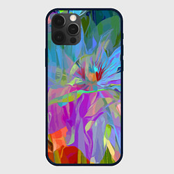 Чехол для iPhone 12 Pro Abstract color pattern Summer 2022, цвет: 3D-черный
