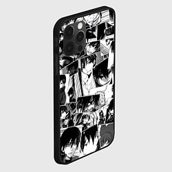 Чехол для iPhone 12 Pro Темнее чёрного паттерн, цвет: 3D-черный — фото 2