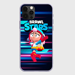 Чехол для iPhone 12 Pro JANET ДЖАНЕТ BRAWLSTARS, цвет: 3D-светло-сиреневый