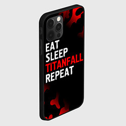 Чехол для iPhone 12 Pro Eat Sleep Titanfall Repeat Милитари, цвет: 3D-черный — фото 2