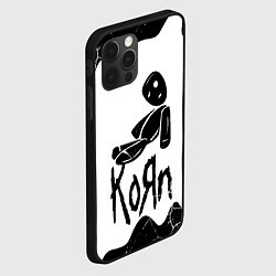 Чехол для iPhone 12 Pro Korn потёки, цвет: 3D-черный — фото 2