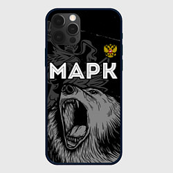 Чехол для iPhone 12 Pro Марк Россия Медведь, цвет: 3D-черный