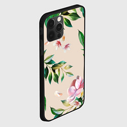 Чехол для iPhone 12 Pro Цветы Летние, цвет: 3D-черный — фото 2