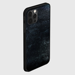 Чехол для iPhone 12 Pro Темная текстура, цвет: 3D-черный — фото 2