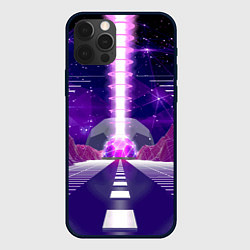 Чехол для iPhone 12 Pro Vaporwave Neon Space, цвет: 3D-черный