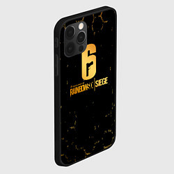 Чехол для iPhone 12 Pro Rainbow six siege соты, цвет: 3D-черный — фото 2