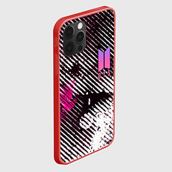 Чехол для iPhone 12 Pro BTS КРАСКА, цвет: 3D-красный — фото 2