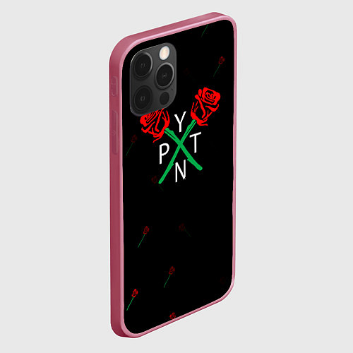 Чехол iPhone 12 Pro ТИКТОКЕР - PAYTON MOORMEIE - ROSE / 3D-Малиновый – фото 2