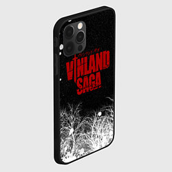 Чехол для iPhone 12 Pro Сага о Винланде логотип, цвет: 3D-черный — фото 2