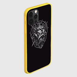 Чехол для iPhone 12 Pro Dark mask, цвет: 3D-желтый — фото 2