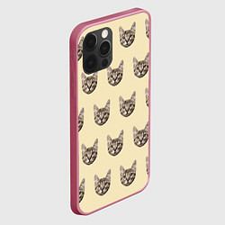 Чехол для iPhone 12 Pro Мульти Котик, цвет: 3D-малиновый — фото 2