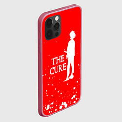 Чехол для iPhone 12 Pro The cure белые брызги, цвет: 3D-малиновый — фото 2