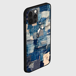 Чехол для iPhone 12 Pro Patchwork Jeans Осень Зима 2023, цвет: 3D-черный — фото 2