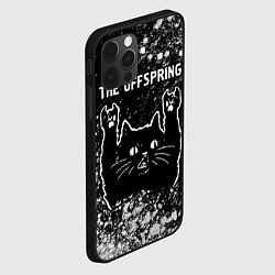 Чехол для iPhone 12 Pro The Offspring Rock Cat, цвет: 3D-черный — фото 2