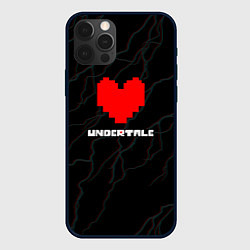 Чехол для iPhone 12 Pro Undertale молнии, цвет: 3D-черный