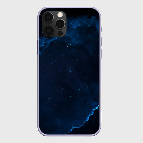 Чехол iPhone 12 Pro Звездные облака / 3D-Светло-сиреневый – фото 1