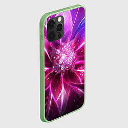 Чехол для iPhone 12 Pro Неоновый Цветок Neon Flower, цвет: 3D-салатовый — фото 2