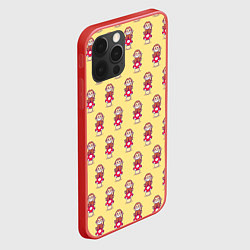 Чехол для iPhone 12 Pro Обезьянка на грибе, цвет: 3D-красный — фото 2