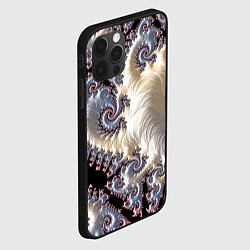 Чехол для iPhone 12 Pro Авангардный фрактальный паттерн Avant-garde fracta, цвет: 3D-черный — фото 2