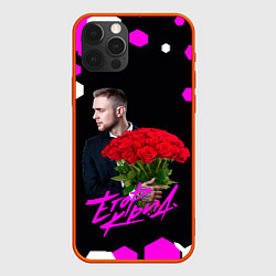 Чехол для iPhone 12 Pro Егор крид С букетом роз, цвет: 3D-красный
