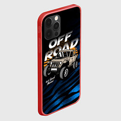 Чехол для iPhone 12 Pro OFF - ROAD Внедорожник, цвет: 3D-красный — фото 2