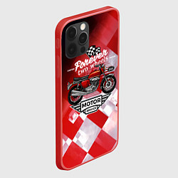 Чехол для iPhone 12 Pro MotoSport - Мото, цвет: 3D-красный — фото 2