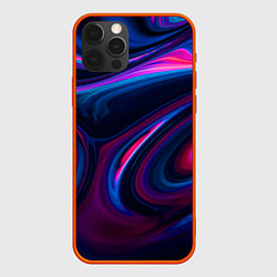 Чехол iPhone 12 Pro Неоновые разводы Neon streaks