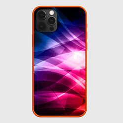 Чехол для iPhone 12 Pro Красочная абстрактная композиция Colorful abstract, цвет: 3D-красный