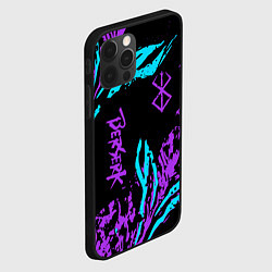 Чехол для iPhone 12 Pro Berserk bleck mask neon, цвет: 3D-черный — фото 2