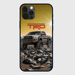 Чехол для iPhone 12 Pro Toyota Racing Development Desert Тойота в каменист, цвет: 3D-черный