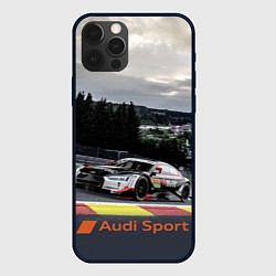 Чехол для iPhone 12 Pro Audi Sport Racing team Ауди Спорт Гоночная команда, цвет: 3D-черный