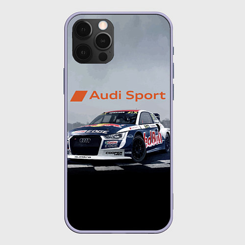 Чехол iPhone 12 Pro Ауди Спорт Гоночная команда Audi sport Racing team / 3D-Светло-сиреневый – фото 1