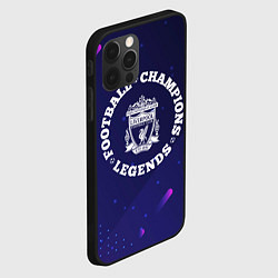 Чехол для iPhone 12 Pro Символ Liverpool и круглая надпись Football Legend, цвет: 3D-черный — фото 2