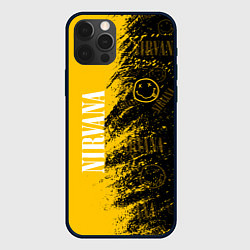 Чехол для iPhone 12 Pro Nirvana Паттерн, цвет: 3D-черный