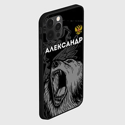 Чехол для iPhone 12 Pro Александр Россия Медведь, цвет: 3D-черный — фото 2