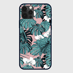 Чехол для iPhone 12 Pro Цветы Тропические Орхидеи, цвет: 3D-черный