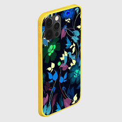 Чехол для iPhone 12 Pro Color summer night Floral pattern, цвет: 3D-желтый — фото 2