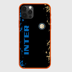 Чехол для iPhone 12 Pro Интер inter, цвет: 3D-красный