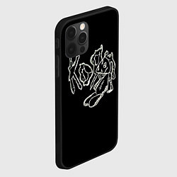 Чехол для iPhone 12 Pro KoЯn Korn рисунок, цвет: 3D-черный — фото 2