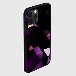 Чехол для iPhone 12 Pro Полигональная магия, цвет: 3D-черный — фото 2
