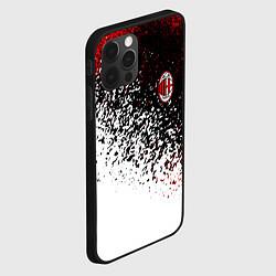 Чехол для iPhone 12 Pro Ac milan краска, цвет: 3D-черный — фото 2