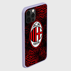 Чехол для iPhone 12 Pro Ac milan фк милан logo, цвет: 3D-светло-сиреневый — фото 2