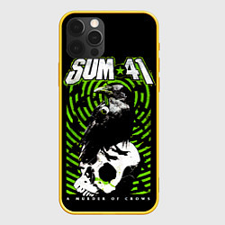 Чехол для iPhone 12 Pro A Murder of Crows - Sum 41, цвет: 3D-желтый