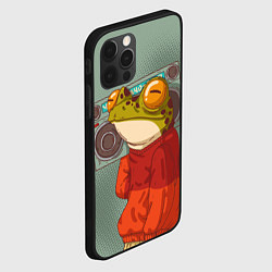 Чехол для iPhone 12 Pro Лягуха с мафоном, цвет: 3D-черный — фото 2