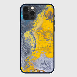 Чехол для iPhone 12 Pro Извержение Красок, цвет: 3D-черный