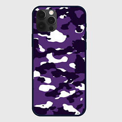 Чехол для iPhone 12 Pro Amethyst Purple Аметист, цвет: 3D-черный