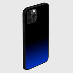 Чехол для iPhone 12 Pro Черный с синим градиент, цвет: 3D-черный — фото 2