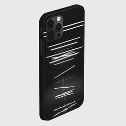 Чехол для iPhone 12 Pro Неоновые фонари во тьме - Белый, цвет: 3D-черный — фото 2