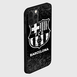 Чехол для iPhone 12 Pro Barcelona с потертостями на темном фоне, цвет: 3D-черный — фото 2